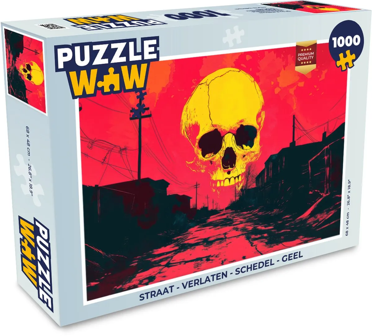 PuzzleWow Verlaten Schedel Legpuzzel 1000 Stuks