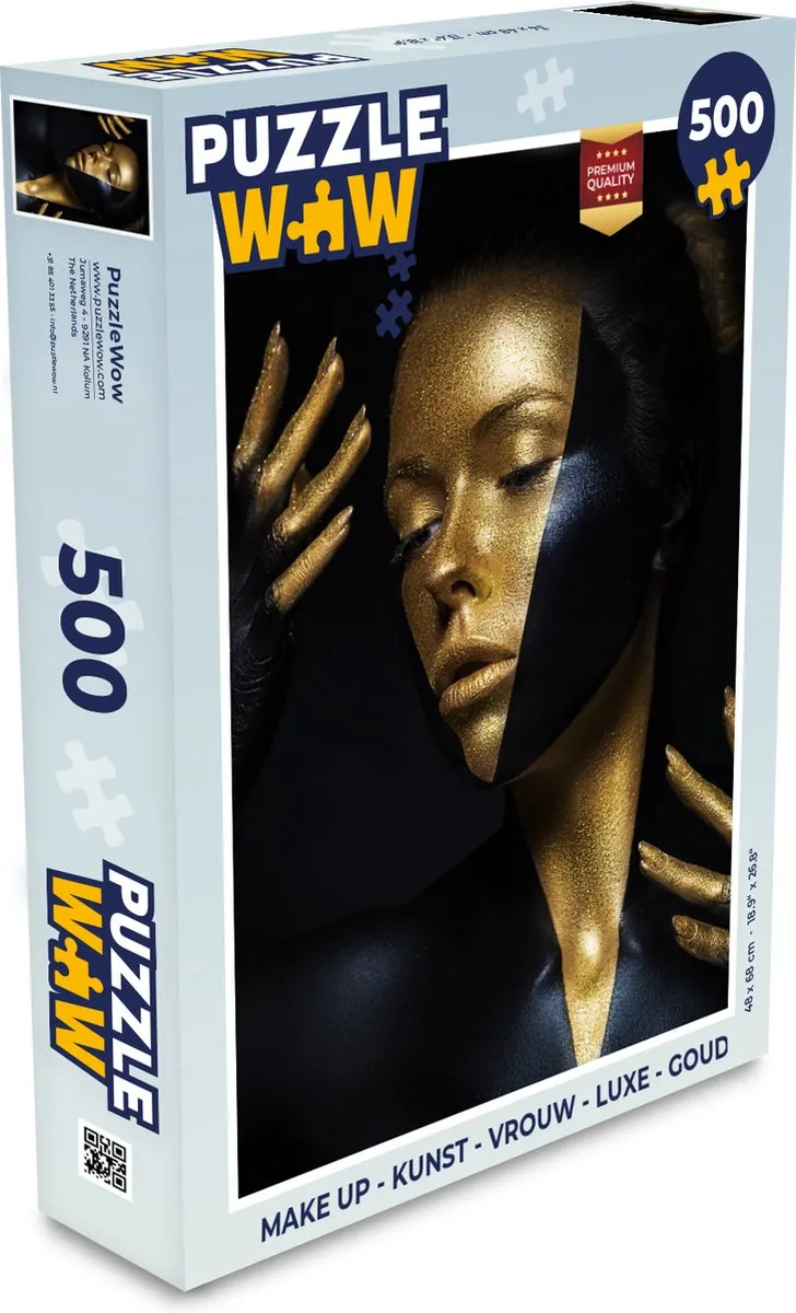 PuzzleWow Make Up Luxe Legpuzzel 500 Stuks - Multicolor