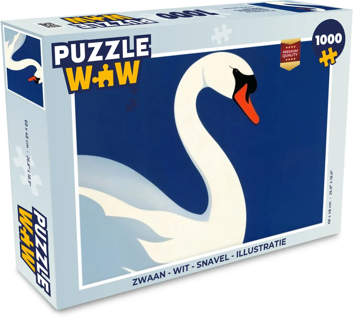 PuzzleWow Zwaan Legpuzzel 1000 Stuks
