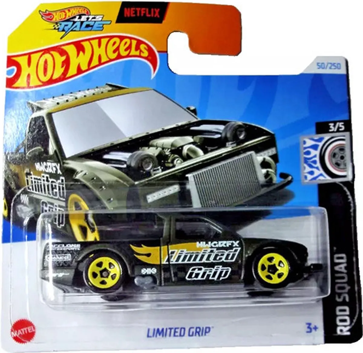 Hot Wheels Limited Grip Green HW Rod Squad 3/5