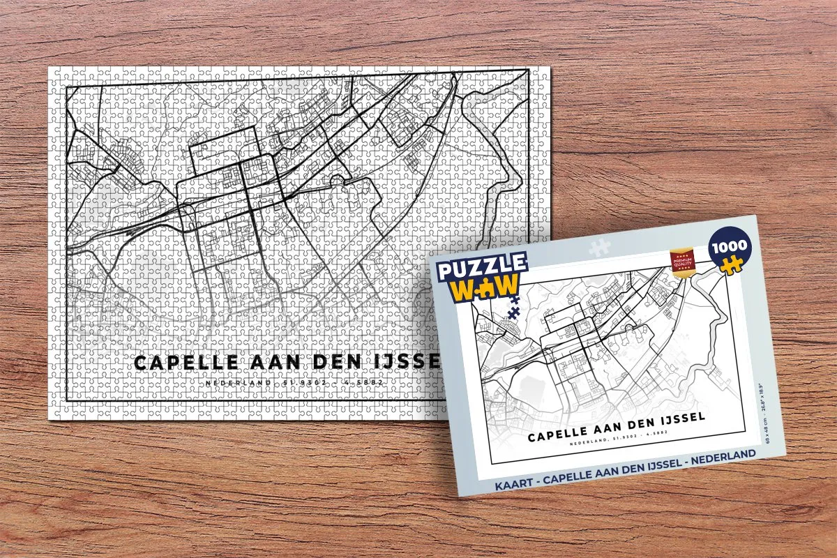 PuzzleWow Legpuzzel Capelle aan den IJssel - 1000 Stuks - Multicolor