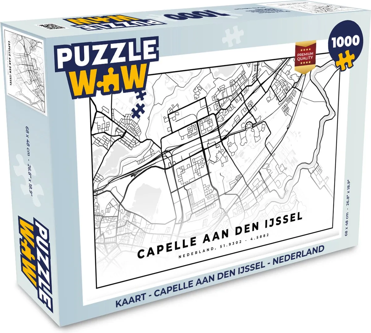 PuzzleWow Legpuzzel Capelle aan den IJssel - 1000 Stuks - Multicolor