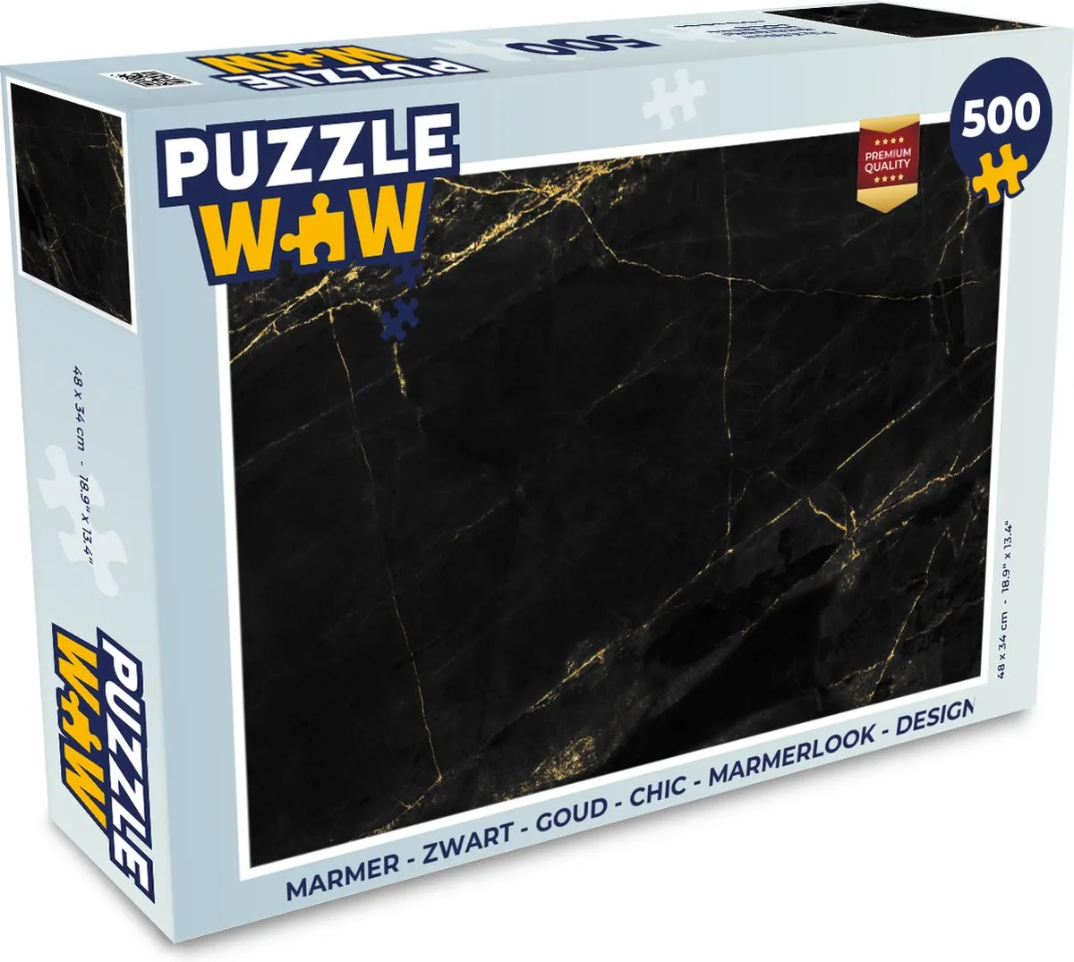 PuzzleWow Marmerlook Legpuzzel 500 Stuks
