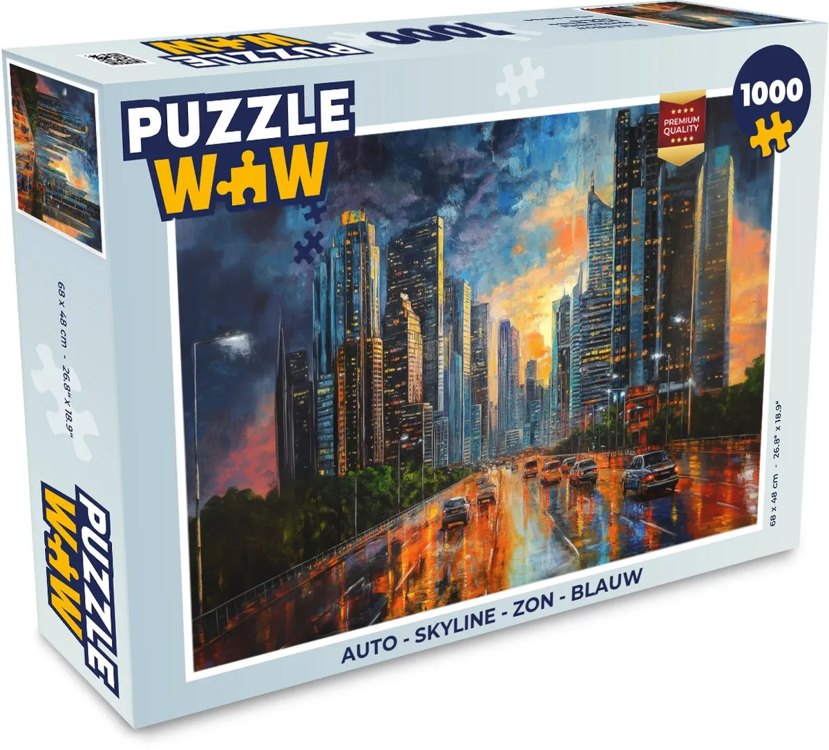 PuzzleWow Skyline Legpuzzel 1000 Stuks