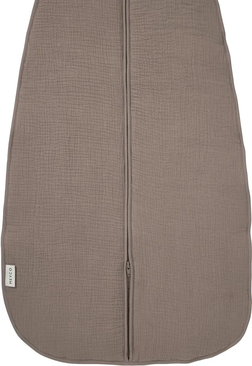 Meyco Baby Uni Baby Slaapzak 60cm Dark Taupe 2.0 TOG - afbeelding 6 van 6