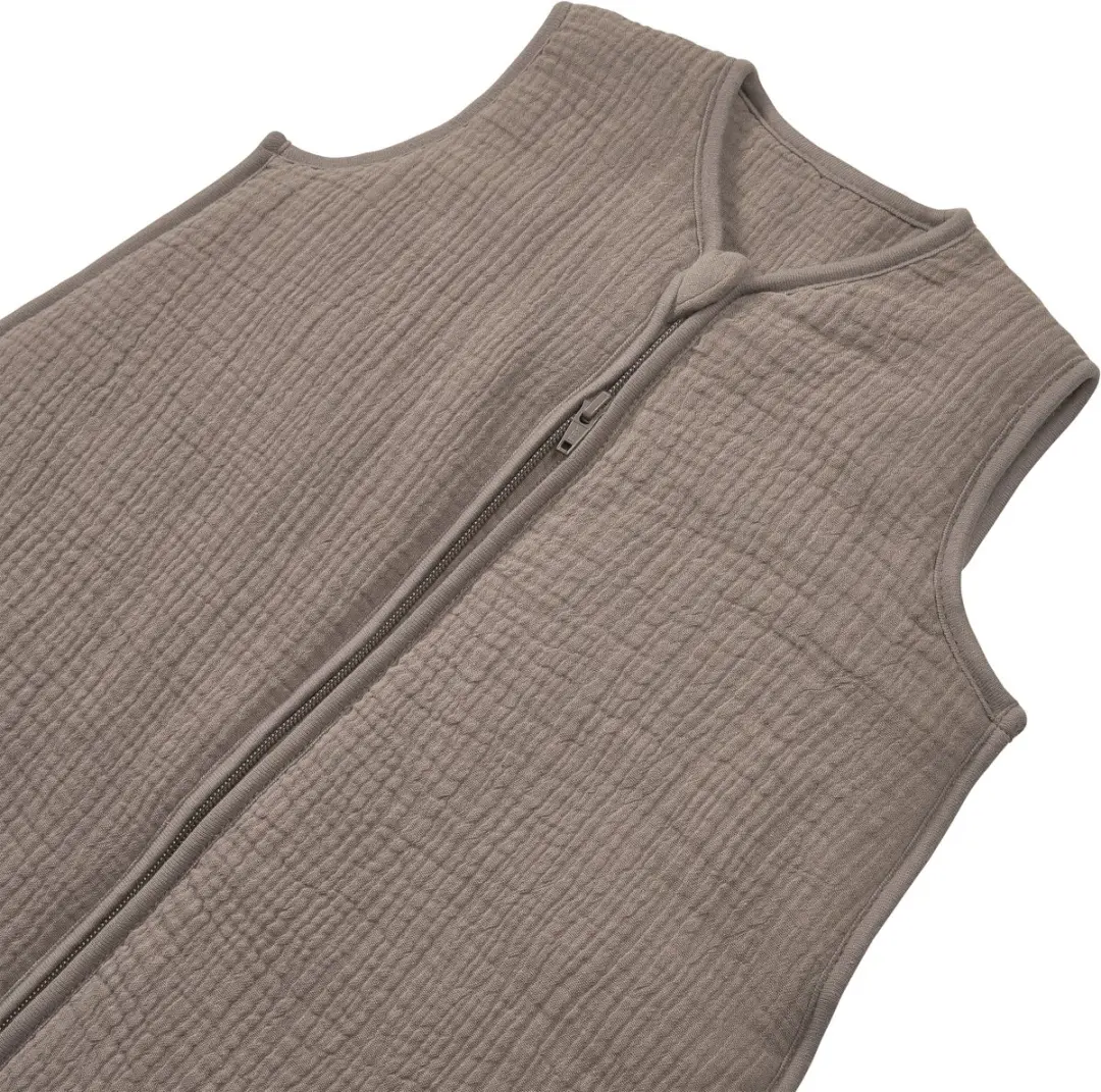 Meyco Baby Uni Baby Slaapzak 60cm Dark Taupe 2.0 TOG - afbeelding 5 van 6