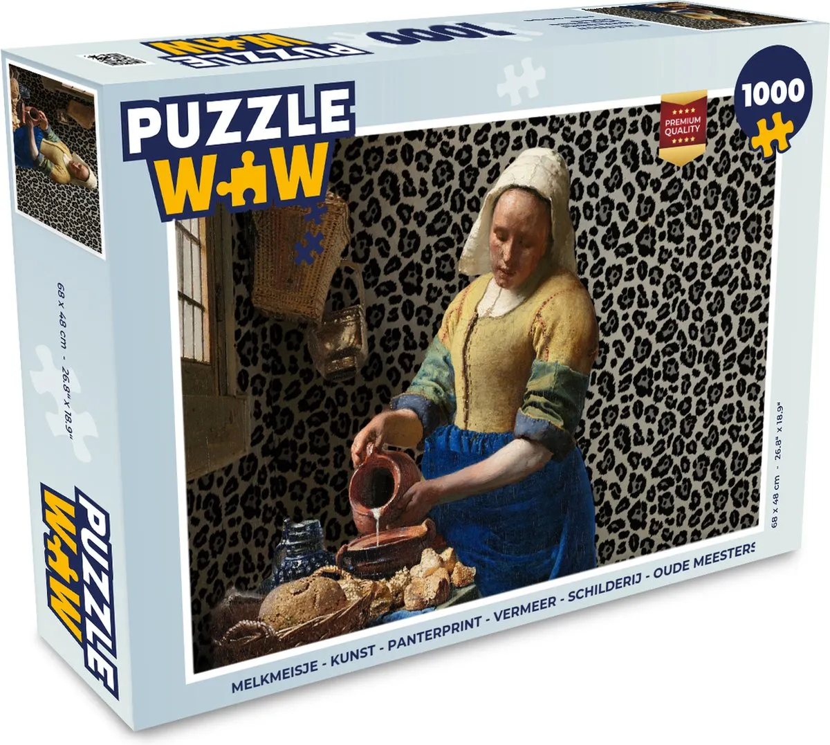 PuzzleWow Melkmeisje Legpuzzel 1000 Stuks