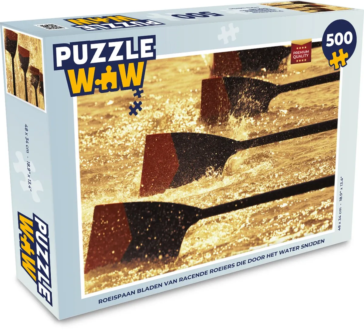 PuzzleWow Roeiers Racen Puzzel 500 Stuks - Multicolor