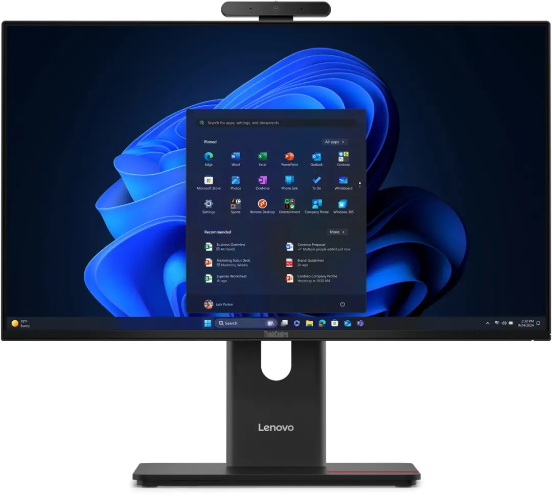 Lenovo ThinkCentre M70a Gen 6 Intel Core Ultra 5 225T 60,5 cm (23.8") 1920 x 108