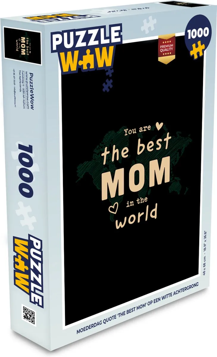 PuzzleWow Quotes Mama Legpuzzel 1000 Stuks