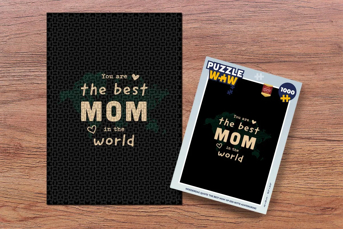 PuzzleWow Quotes Mama Legpuzzel 1000 Stuks - Multicolor