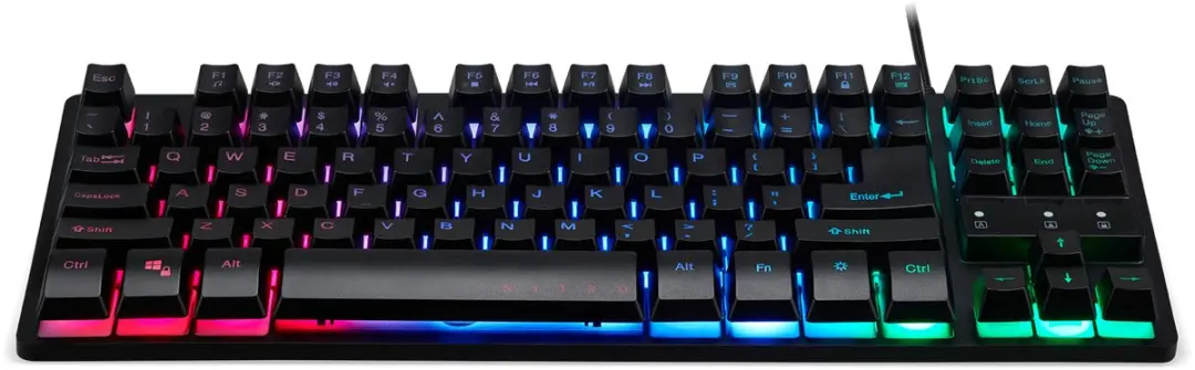 Acer Nitro NKW120 Gaming Toetsenbord - Membraan - RGB - US QWERTY - Zwart