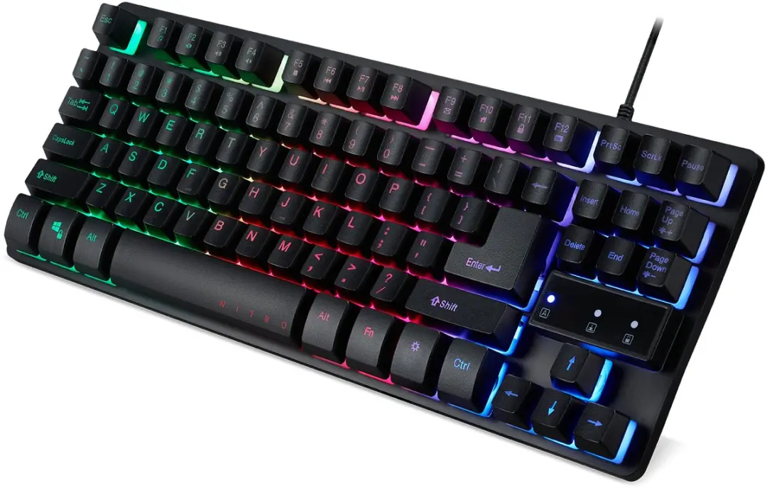 Acer Nitro NKW120 Gaming Toetsenbord - Membraan - RGB - US QWERTY - Zwart