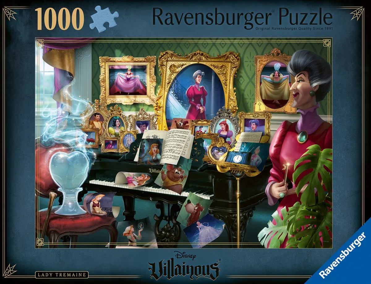 Ravensburger Disney Villainous Lady Tremaine Puzzel 1000 Stuks - afbeelding 6 van 6