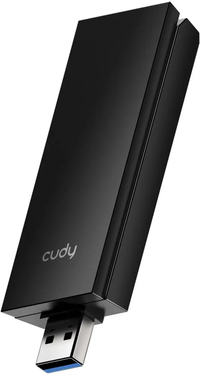 Cudy AX5400 Wi-Fi 6E Adapter - USB 3.0 - Tri-Band - Nero