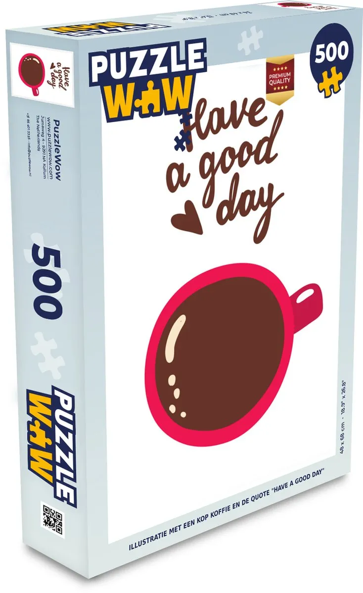 PuzzleWow Have a good day Legpuzzel 500 Stuks