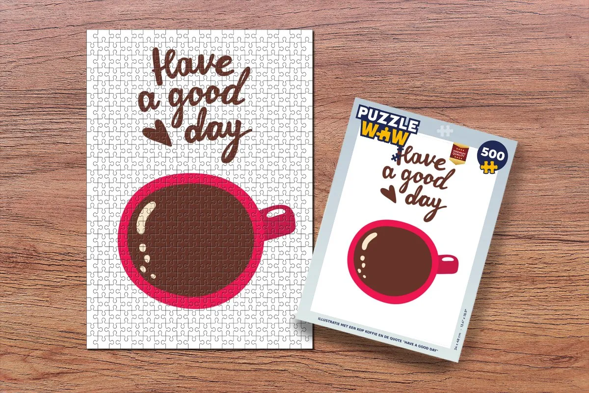 PuzzleWow Have a good day Legpuzzel 500 Stuks - Multicolor