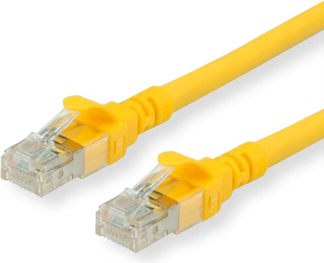 Roline Patchkabel Cat.6A UTP Component Level Geel 0,5m - afbeelding 5 van 6