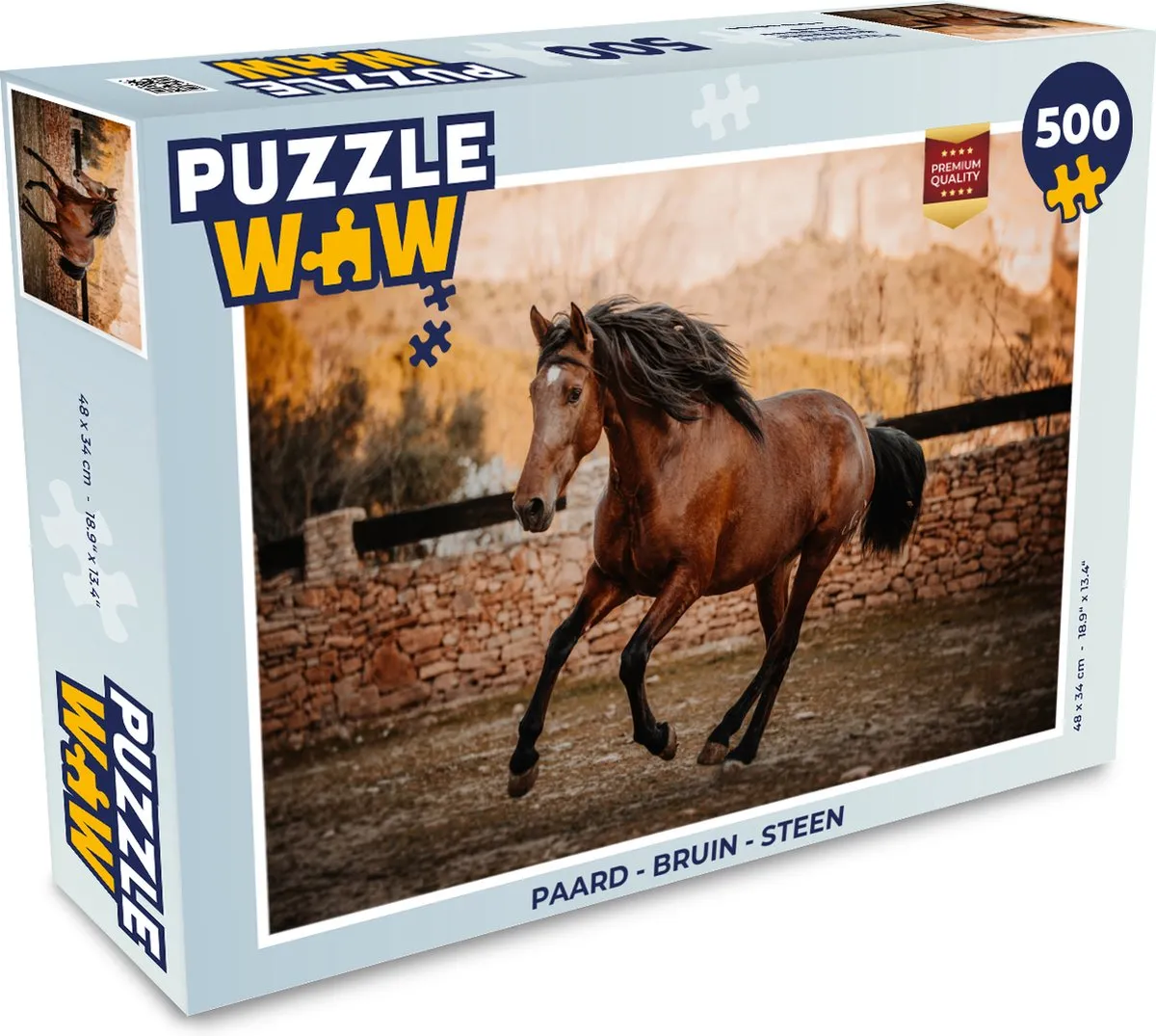 PuzzleWow Paard Legpuzzel 500 Stuks
