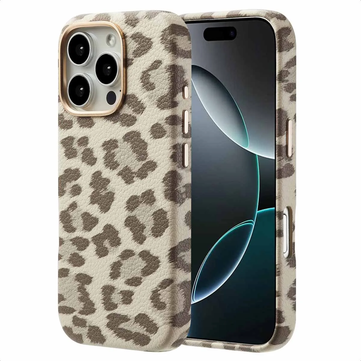 Selencia Hoesje iPhone 16 Pro Sabi Panterprint