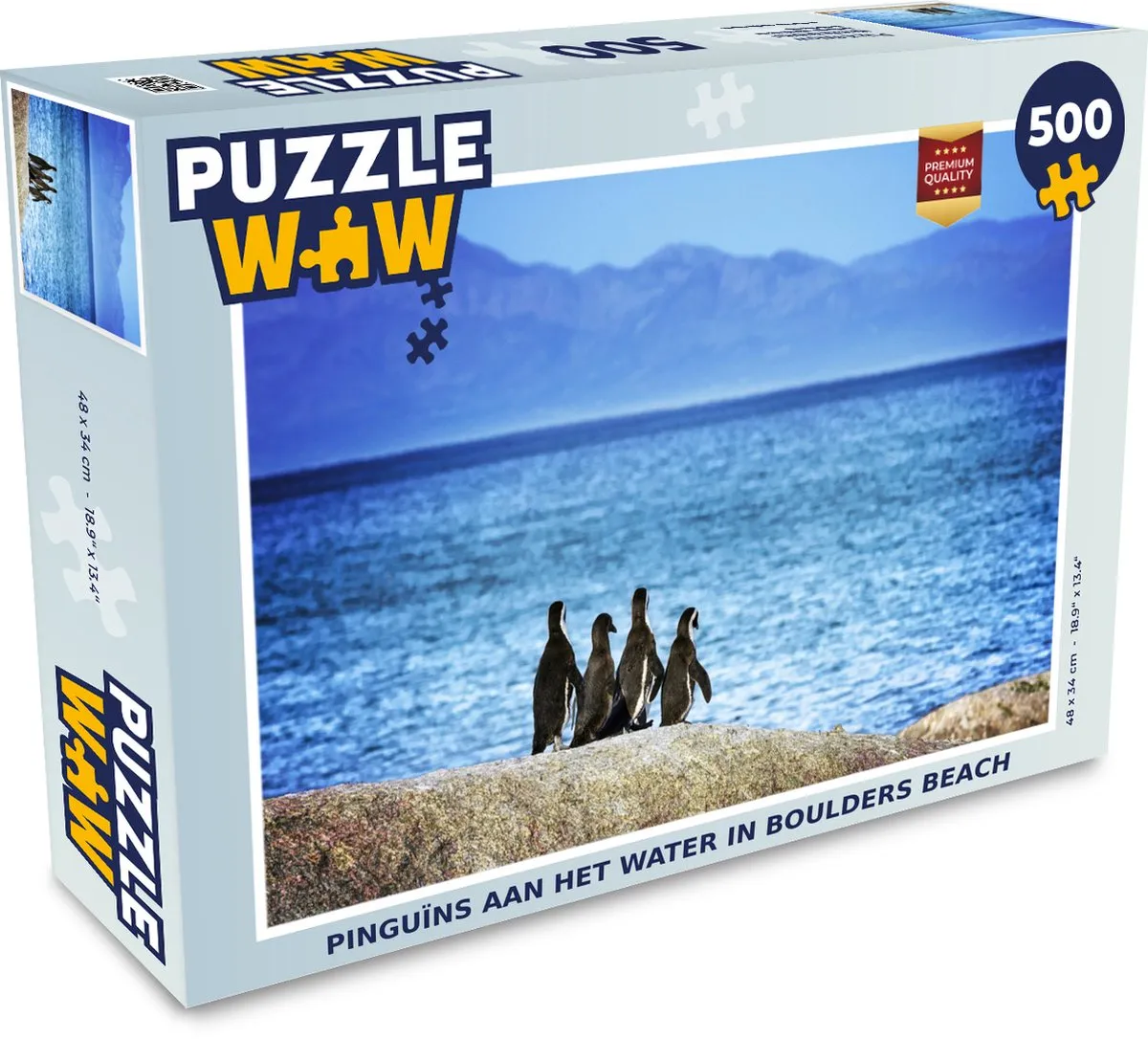 PuzzleWow Pinguïns aan het water Legpuzzel 500 Stuks