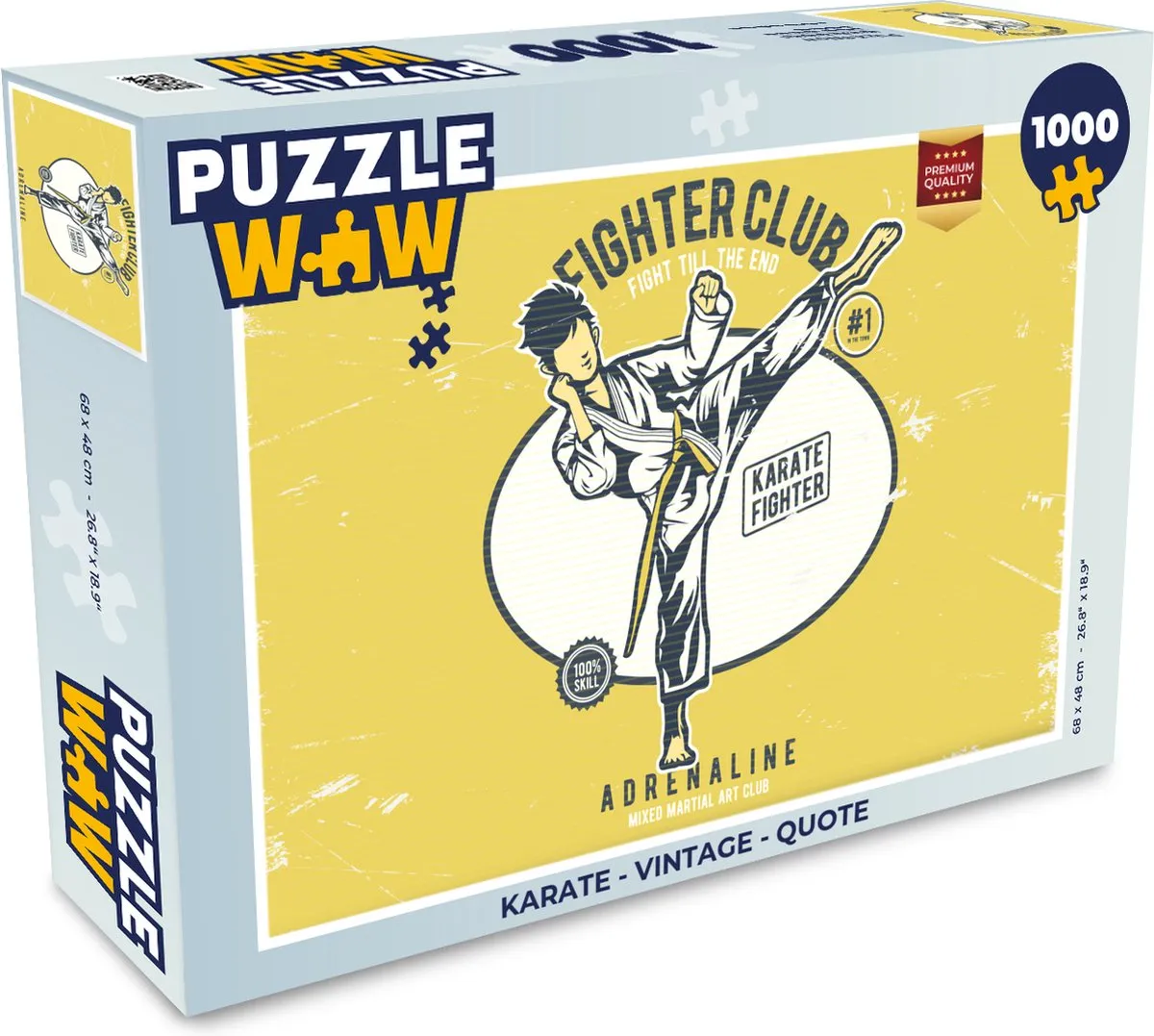 PuzzleWow Karate Vintage Legpuzzel 1000 Stuks