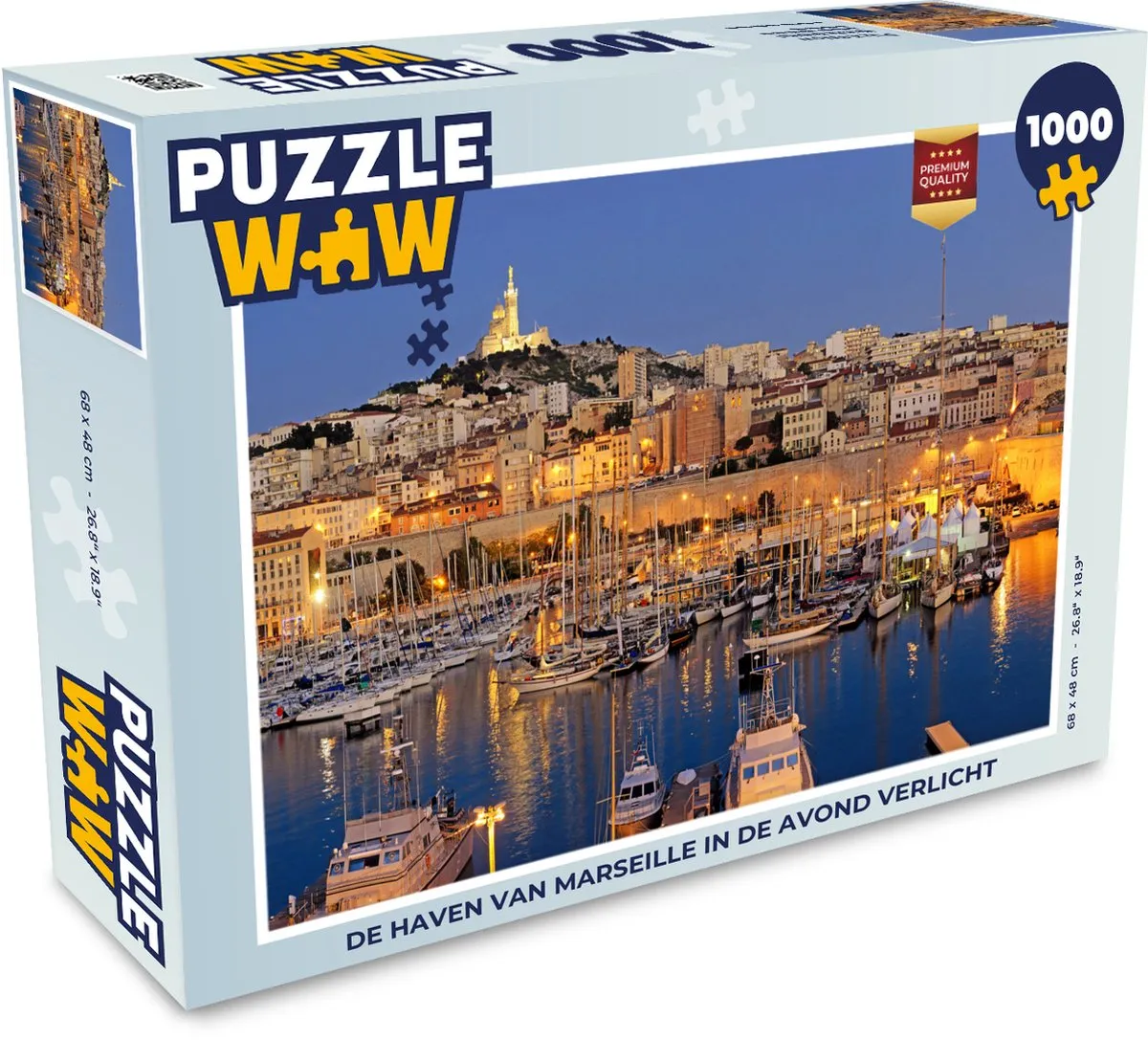 PuzzleWow Haven Marseille Legpuzzel 1000 Stuks