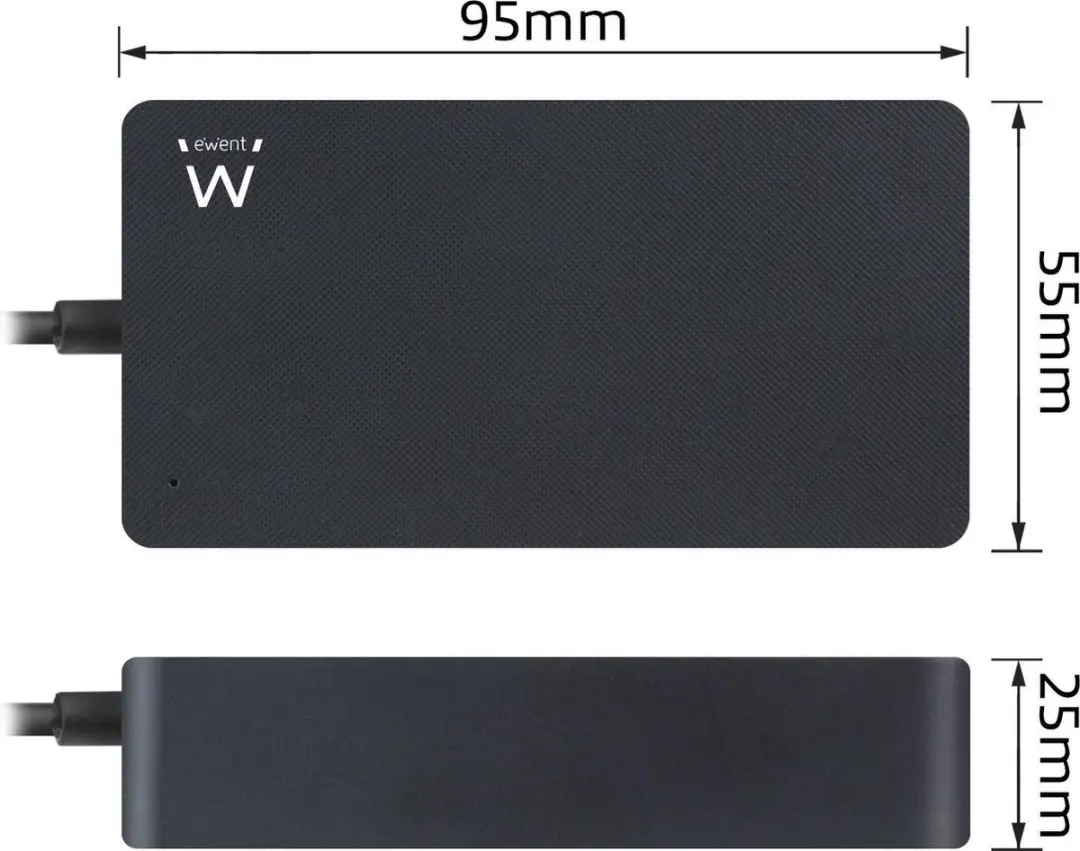 Ewent EW3980 USB-C Oplader 65W - Zwart