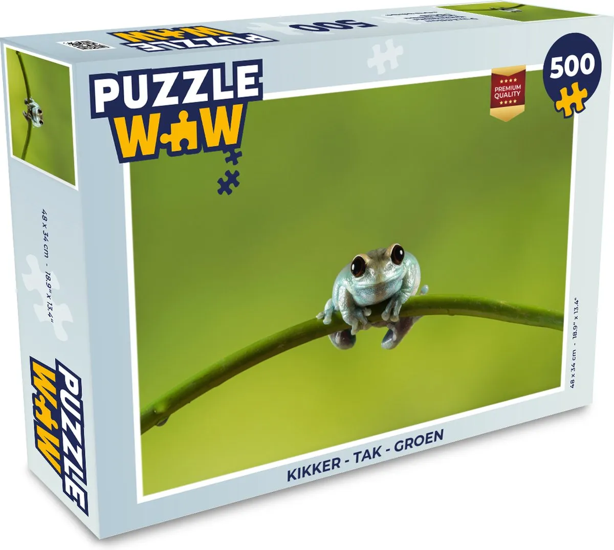 PuzzleWow Kikker Tak Legpuzzel 500 Stuks