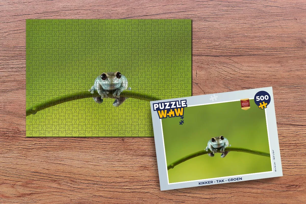 PuzzleWow Kikker Tak Legpuzzel 500 Stuks - Multicolor