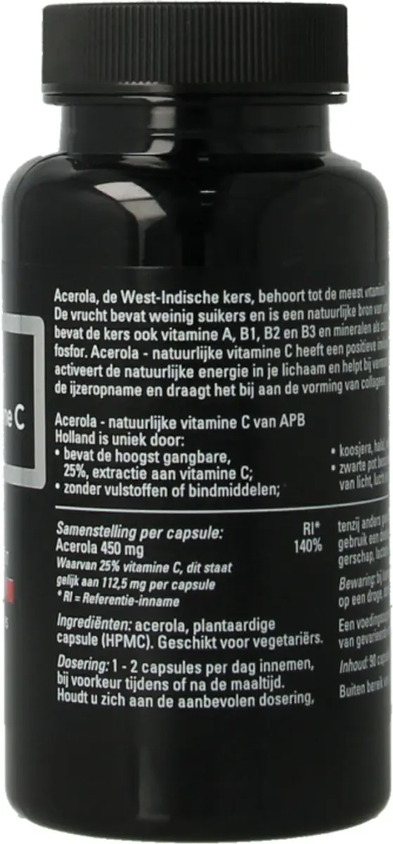 APB Holland Acerola Vitamine C 90 Capsules