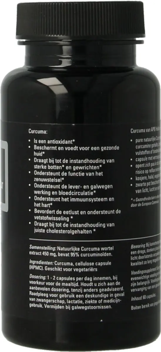 APB Holland Curcumine Extract 450mg - 60 Capsules