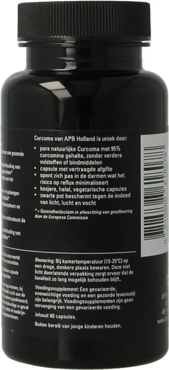 APB Holland Curcumine Extract 450mg - 60 Capsules