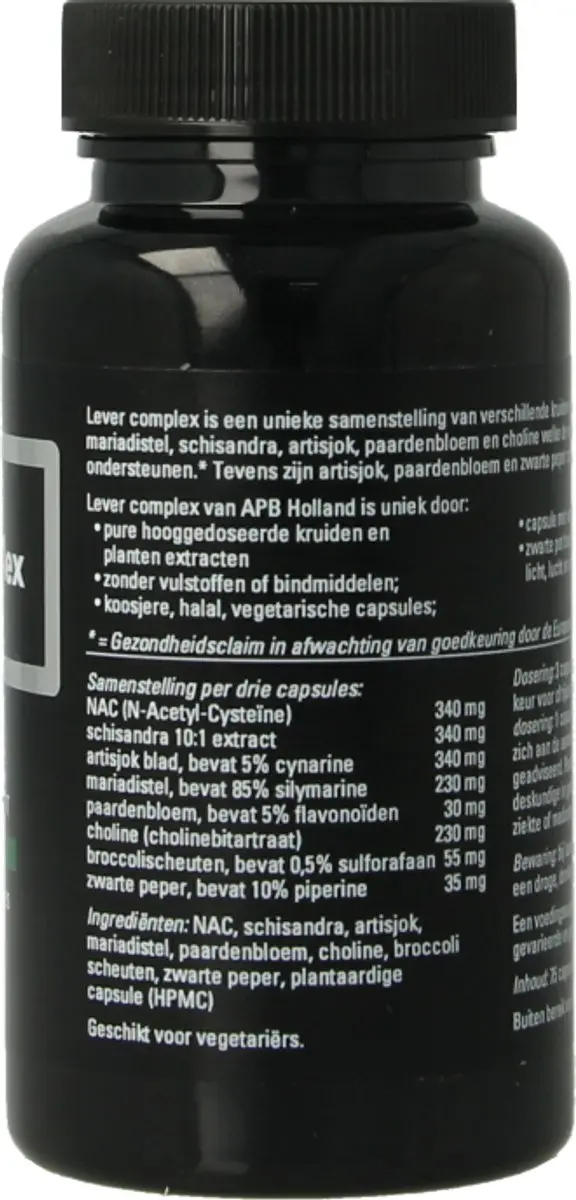 APB Holland Levercomplex 600mg - 75 Capsules