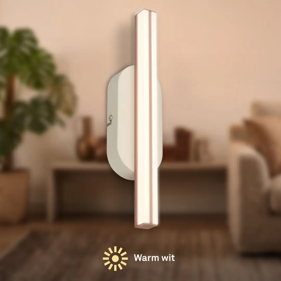 Briloner Ruth LED Wandlamp - 30cm - Lichtgrijs/Bruin - afbeelding 5 van 6