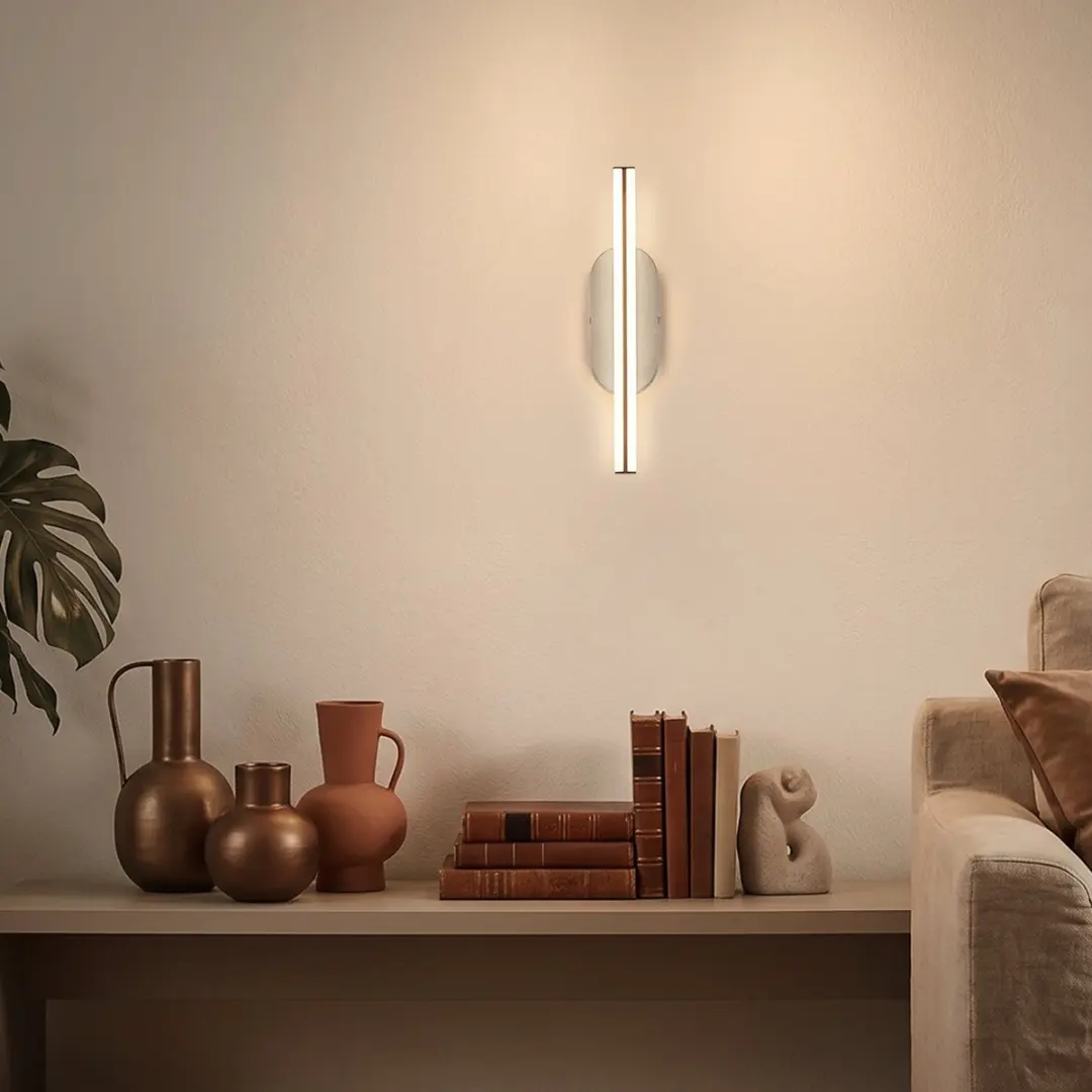 Briloner Ruth LED Wandlamp - 30cm - Lichtgrijs/Bruin - afbeelding 4 van 6