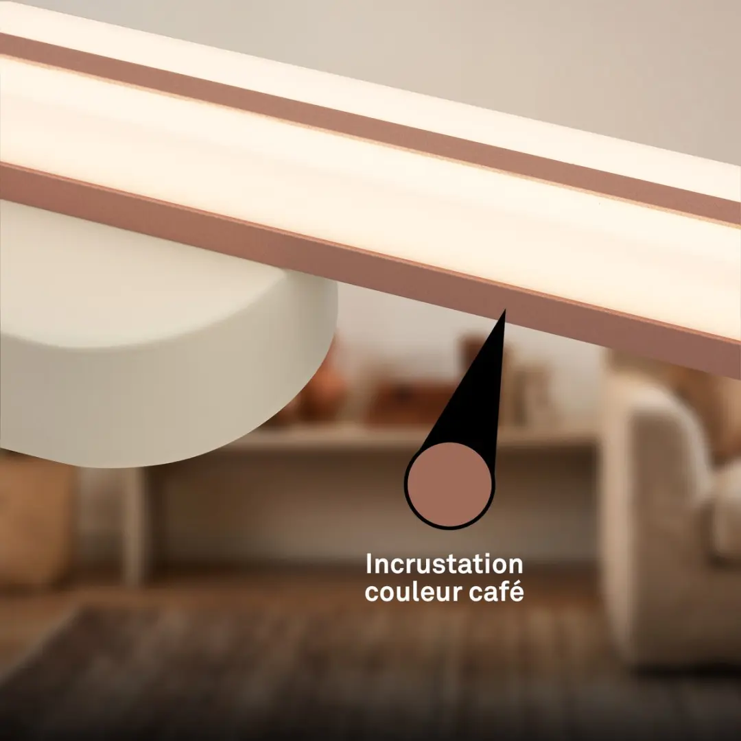 Briloner Ruth LED Wandlamp - 30cm - Lichtgrijs/Bruin - afbeelding 3 van 6