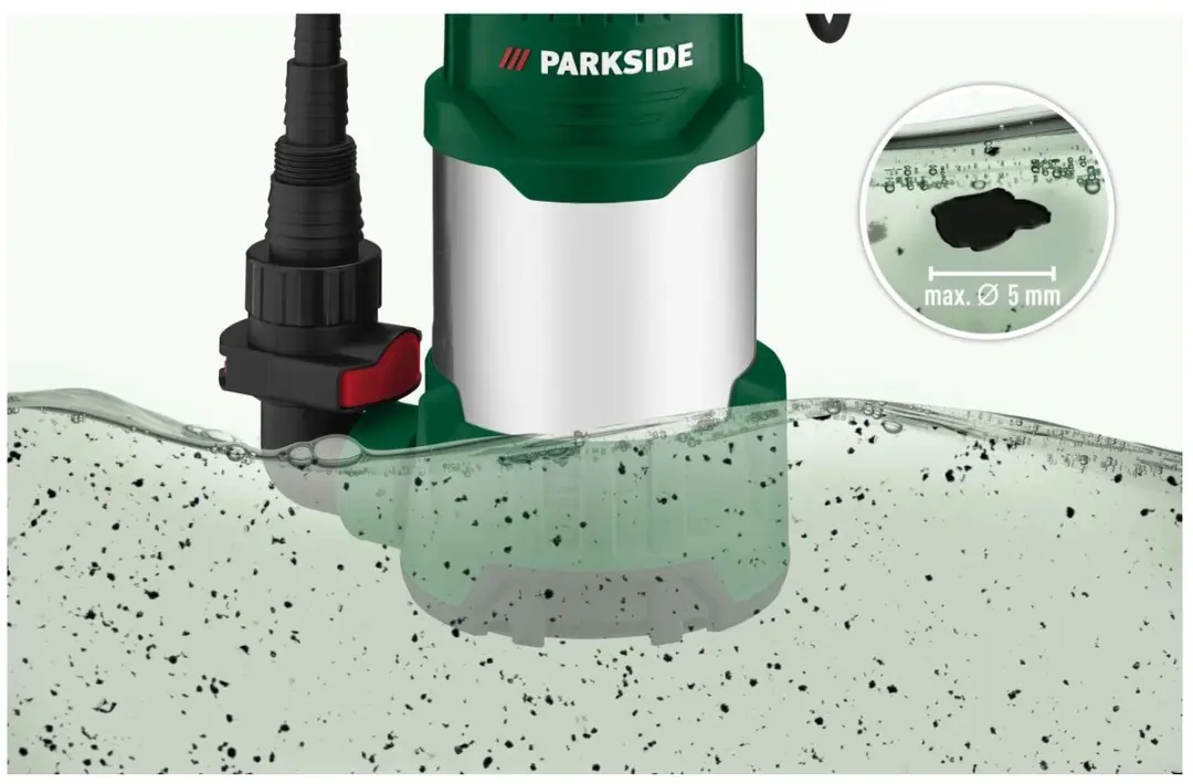 PARKSIDE Schoonwater Dompelpomp 1100W - 20.000 l/u - afbeelding 6 van 6