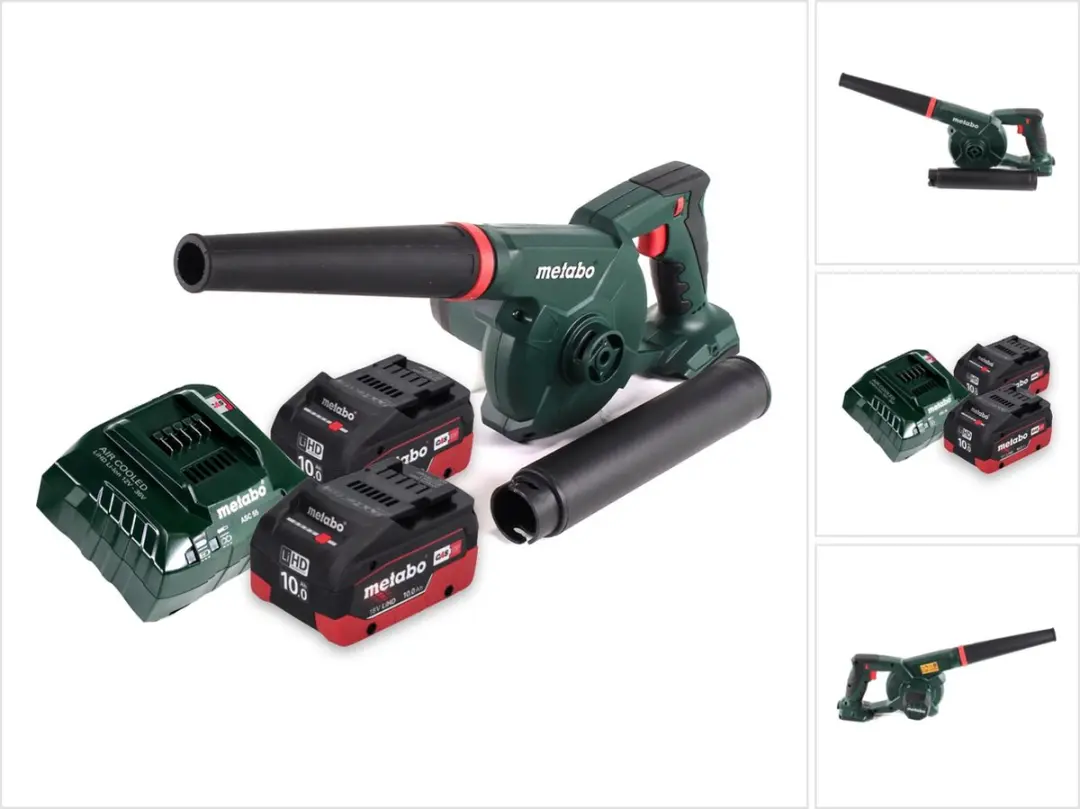 Metabo AG 18 accu-blazer 18 V + 2x accu 10,0 Ah + oplader