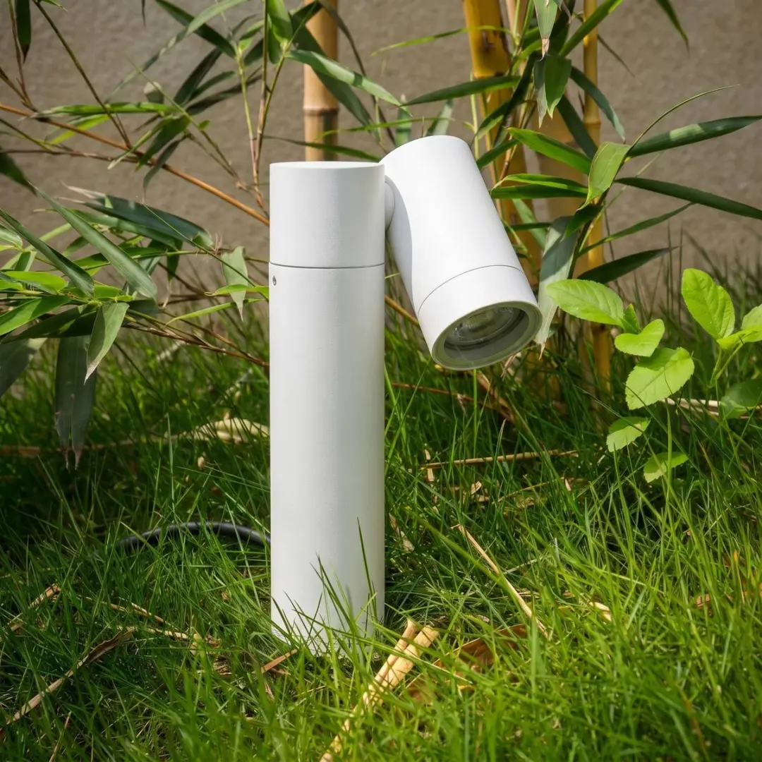 PRIOS Buitenspot Aluminium Glas 10W GU10 - Wit - afbeelding 4 van 6