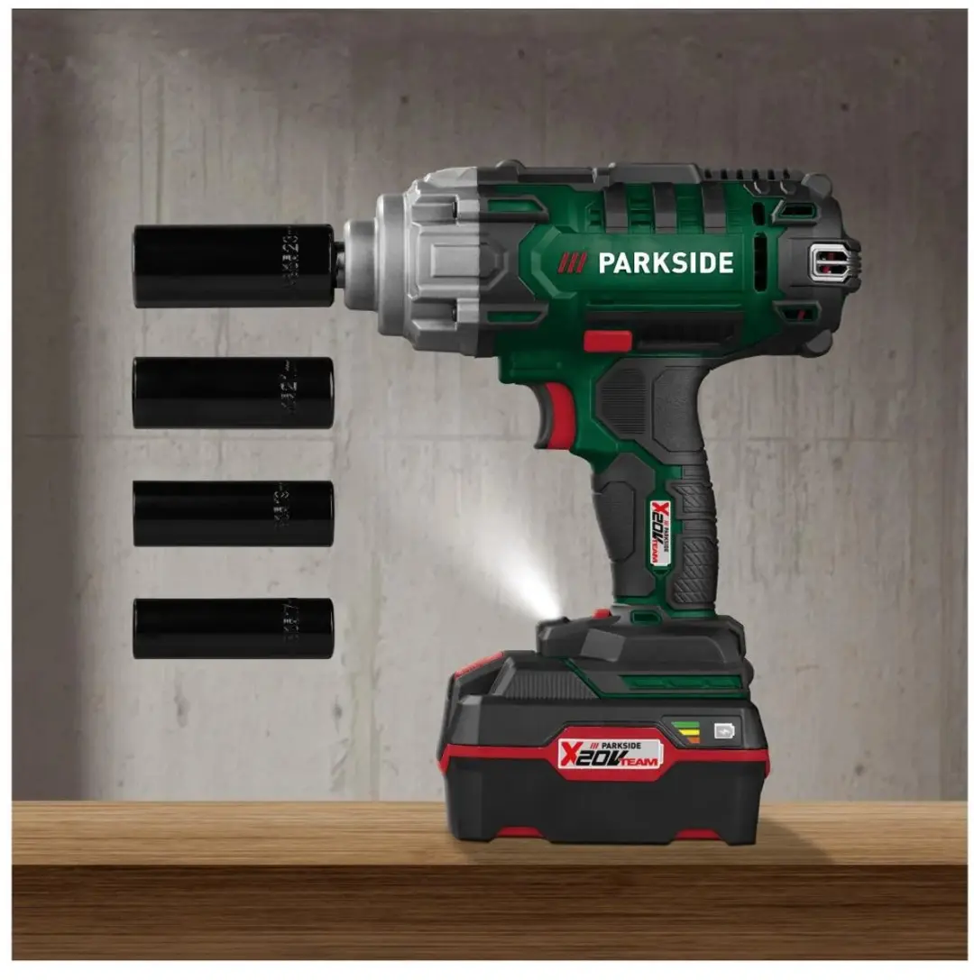 PARKSIDE X 20 V Team Accu-slagmoersleutel 400 Nm - 4 Ah