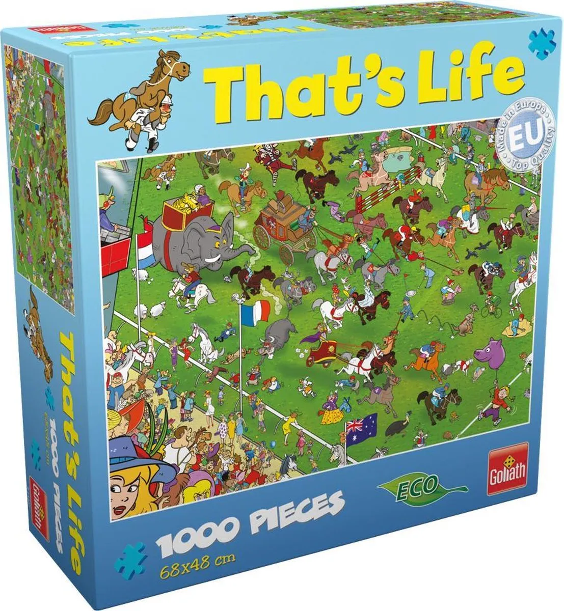 Goliath That's Life Melbourne Cup Puzzel - 1000 Stuks - Multicolor