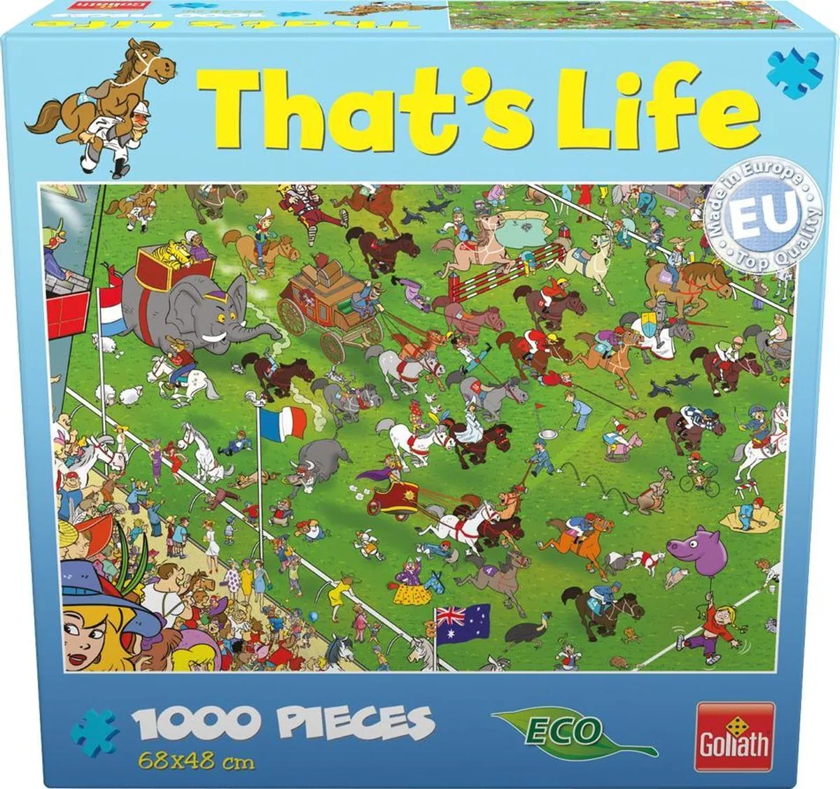 Goliath That's Life Melbourne Cup Puzzel - 1000 Stuks - Multicolor
