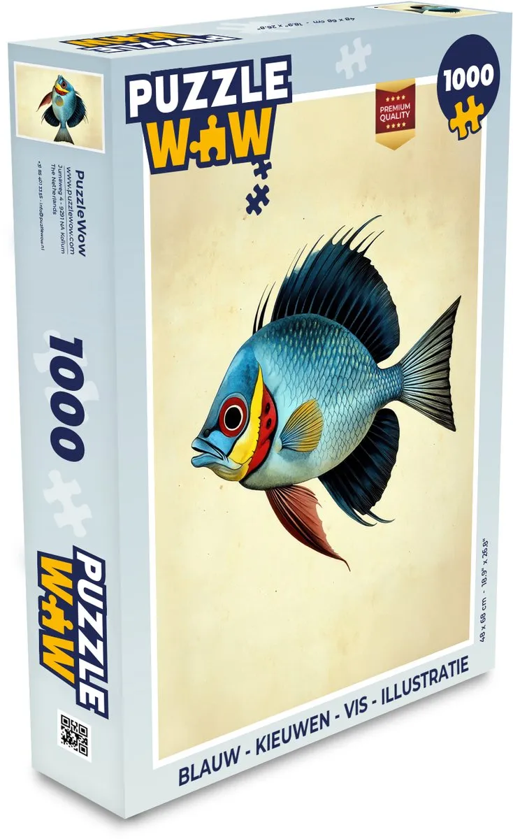 PuzzleWow Vis Legpuzzel 1000 Stuks