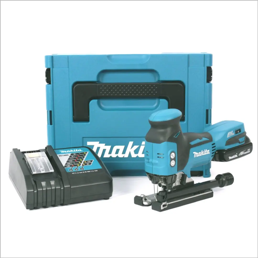 Makita DJV181RY1J Pendelzaag 18V - 1x 1,5Ah Accu + Oplader + 6 Zaagbladen - afbeelding 6 van 6