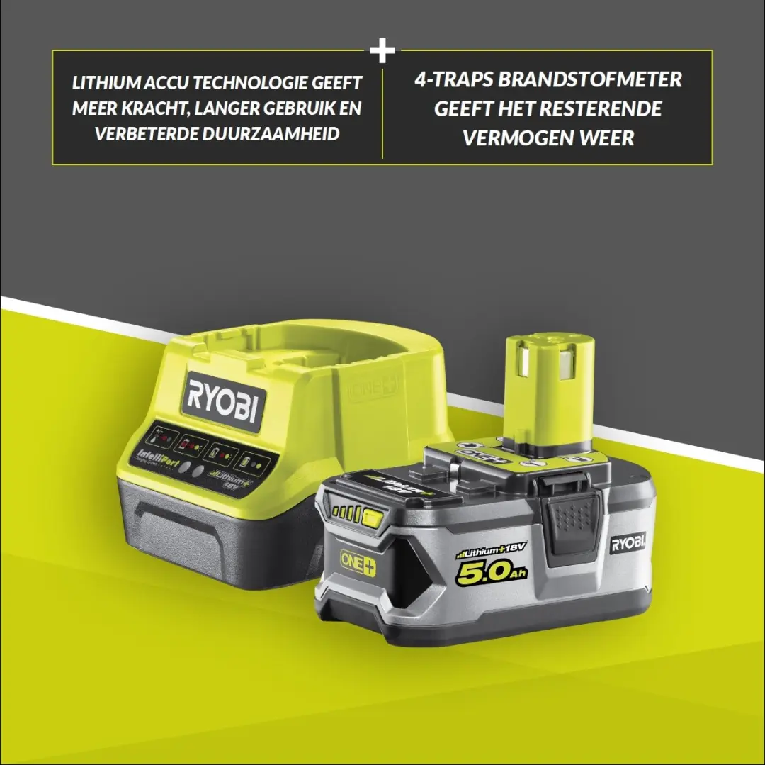 Ryobi RC18120-150 18V Accu & Opladerset - 5.0Ah