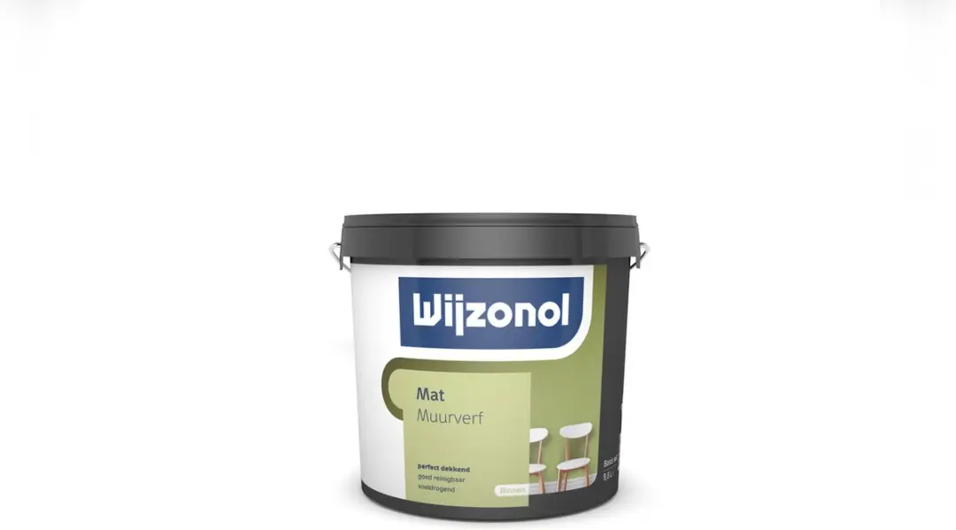 Wijzonol Muurverf Mat Wit - 10 Liter - afbeelding 6 van 6