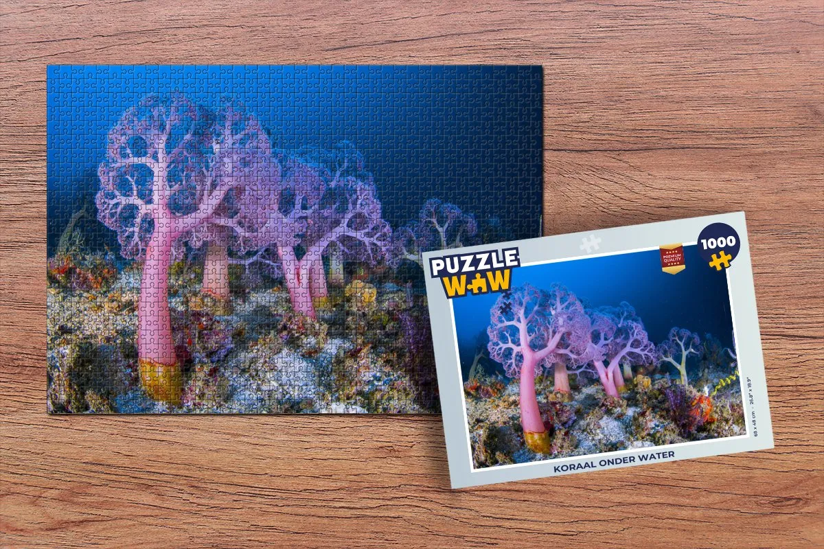 PuzzleWow Koraal onder water Legpuzzel 1000 Stuks - Multicolor