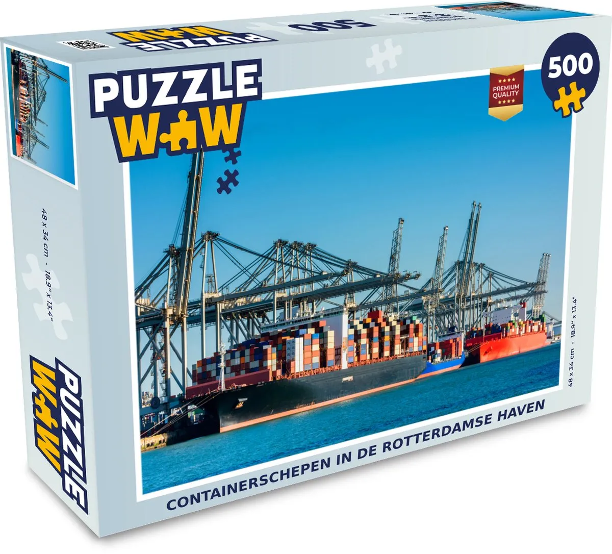 PuzzleWow Rotterdam Haven Legpuzzel 500 Stuks