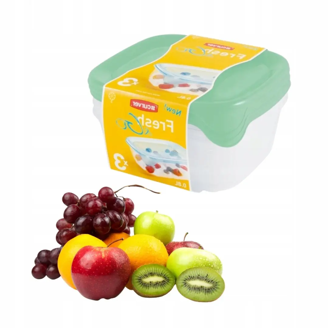 Curver Fresh&Go Voedselcontainers Set 3x0,8L